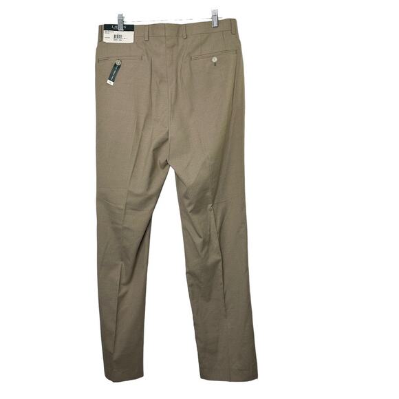 Lauren Ralph Lauren Tan Flat Front Pant Lightweight Men's 32x32 NEW - Picture 5 of 9